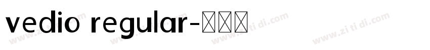 vedio regular字体转换